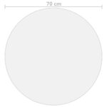 Protecteur de table mat Ø 70 cm 2 mm PVC – Image 3