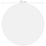 Protecteur de table mat Ø 90 cm 2 mm PVC – Image 3