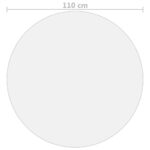 Protecteur de table transparent Ø 110 cm 2 mm PVC – Image 3