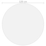 Protecteur de table transparent Ø 120 cm 2 mm PVC – Image 3