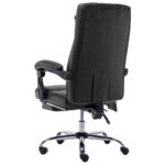 Chaise de bureau de massage Noir Similicuir – Image 3