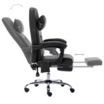 Chaise de bureau de massage Noir Similicuir – Image 4