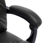 Chaise de bureau de massage Noir Similicuir – Image 6