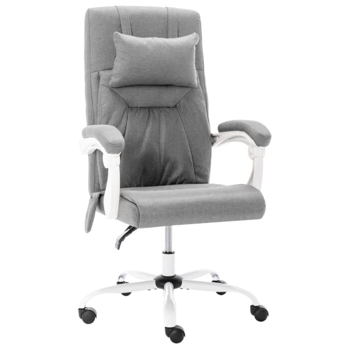 Chaise de bureau de massage Gris Tissu – Image 1