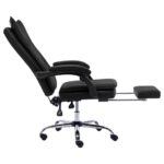 Chaise de bureau Noir Similicuir – Image 4