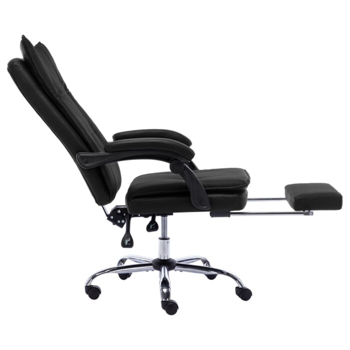 Chaise de bureau Noir Similicuir – Image 4