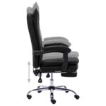 Chaise de bureau Noir Similicuir – Image 6