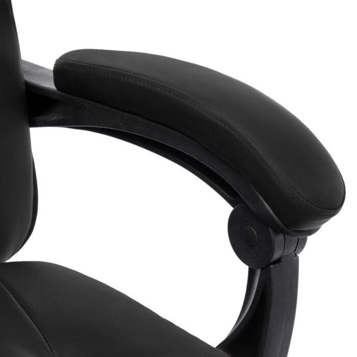Chaise de bureau Noir Similicuir – Image 7
