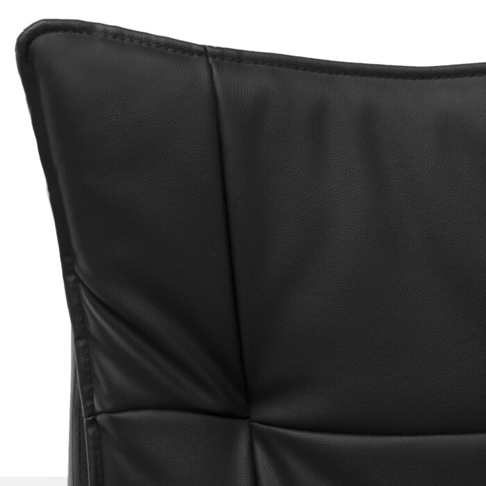 Chaise de bureau Noir Similicuir – Image 9