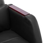 Chaise de bureau de massage Noir Similicuir – Image 6