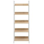 Bibliothèque à 5 niveaux chêne 60x27,6x158,5 cm bois ingénierie – Image 2