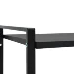 Bibliothèque 2 niveaux Noir 52x28x59 cm bois d'ingénierie – Image 5