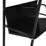 Bibliothèque 2 niveaux Noir 52x28x59 cm bois d'ingénierie – Image 6