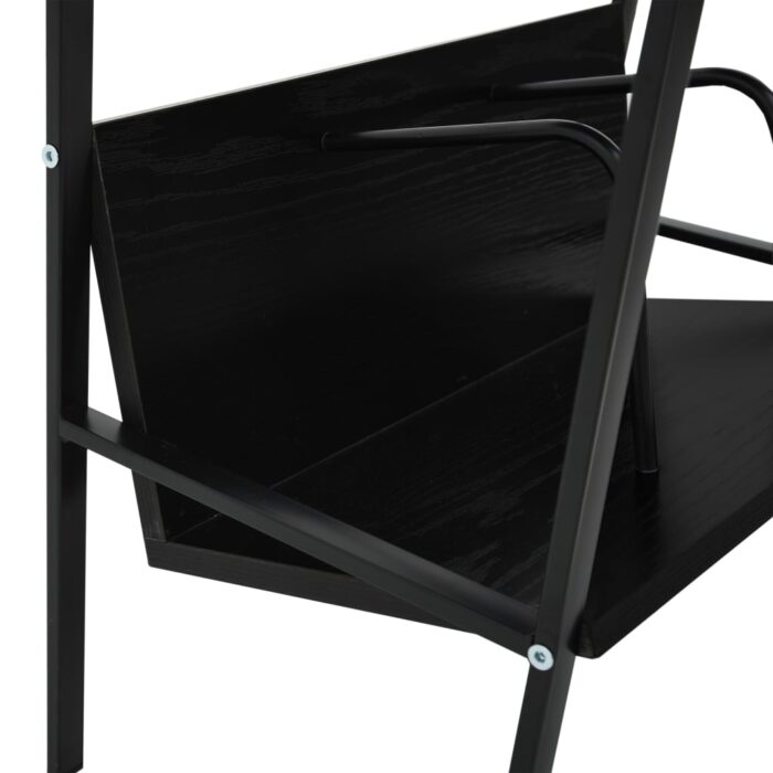 Bibliothèque 2 niveaux Noir 52x28x59 cm bois d'ingénierie – Image 6