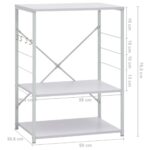 Armoire à four à micro-ondes Blanc 60x39,6x79,5 cm – Image 6