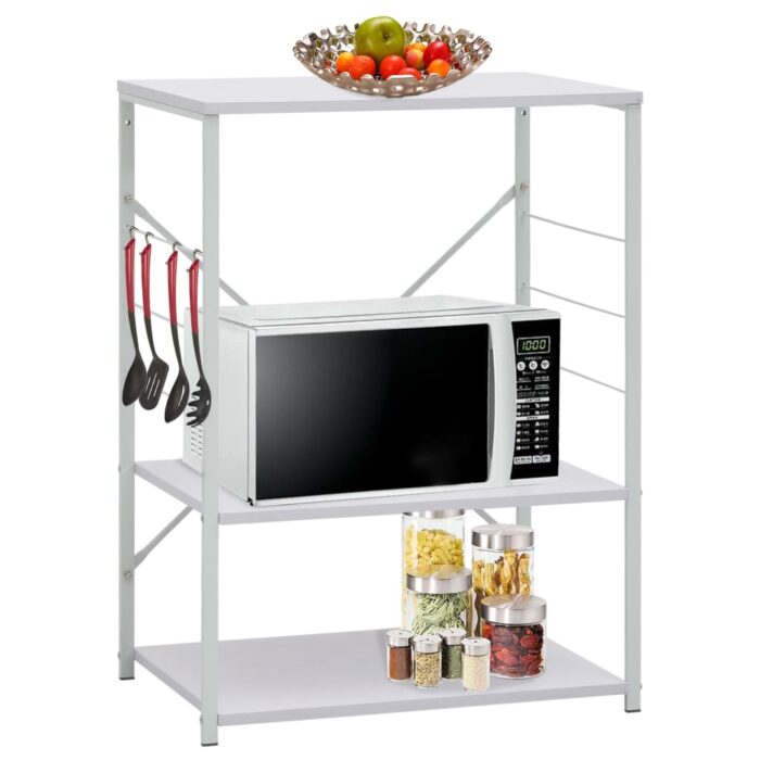 Armoire à four à micro-ondes Blanc 60x39,6x79,5 cm – Image 1
