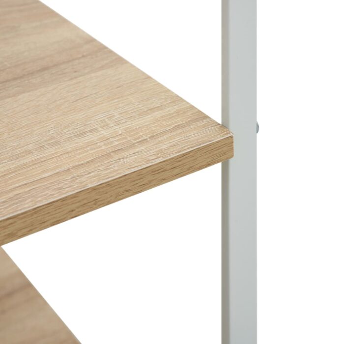 Armoire à micro-ondes Blanc et chêne 60x39,6x79,5 cm – Image 3