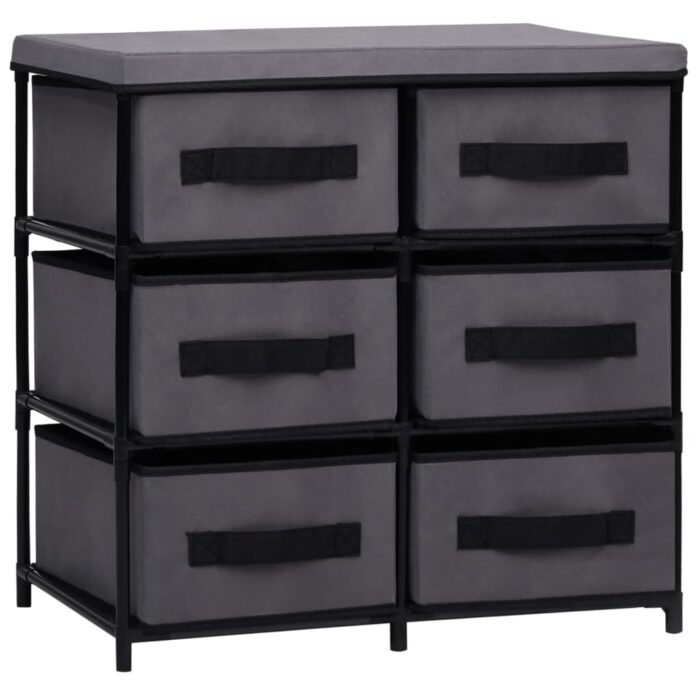 VXL8719883890913_a_en_hd_1.jpg Armoire de rangement à 6 tiroirs 55x29x55 cm Gris Acier – Image 1