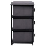Armoire de rangement à 6 tiroirs 55x29x55 cm Gris Acier – Image 5