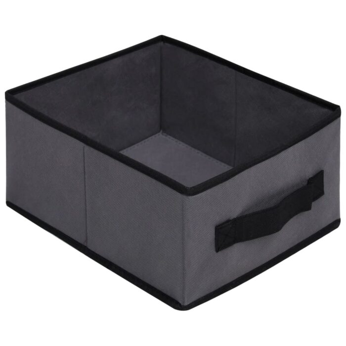 Armoire de rangement à 6 tiroirs 55x29x55 cm Gris Acier – Image 7
