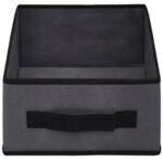 Armoire de rangement à 6 tiroirs 55x29x55 cm Gris Acier – Image 8