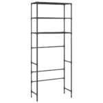 Support de rangement au-dessus lave-linge 3 niveaux 69x28x169cm – Image 3