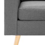 Fauteuil gris foncé tissu – Image 4