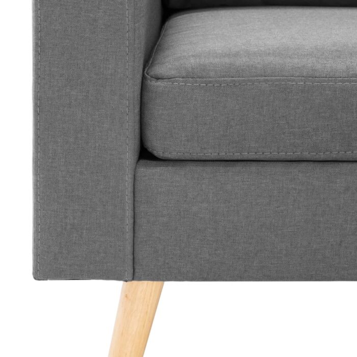Fauteuil gris foncé tissu – Image 4