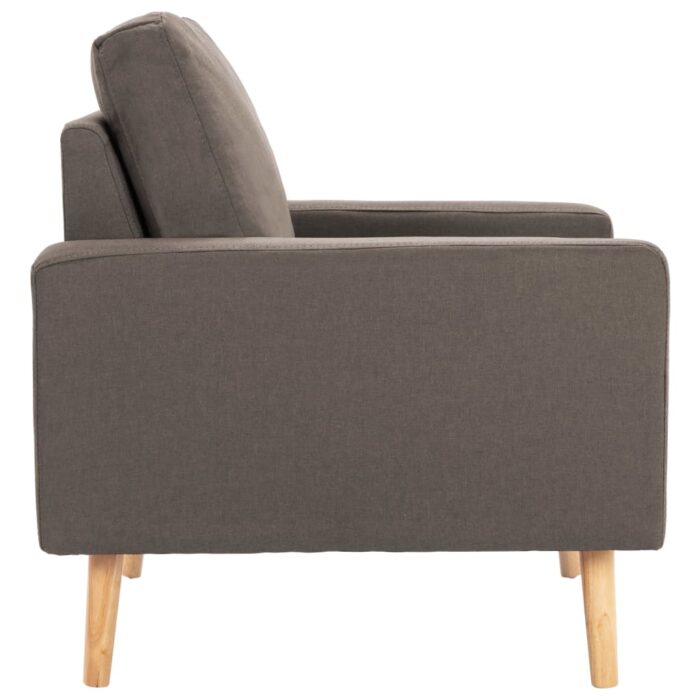 Fauteuil Taupe Tissu – Image 2