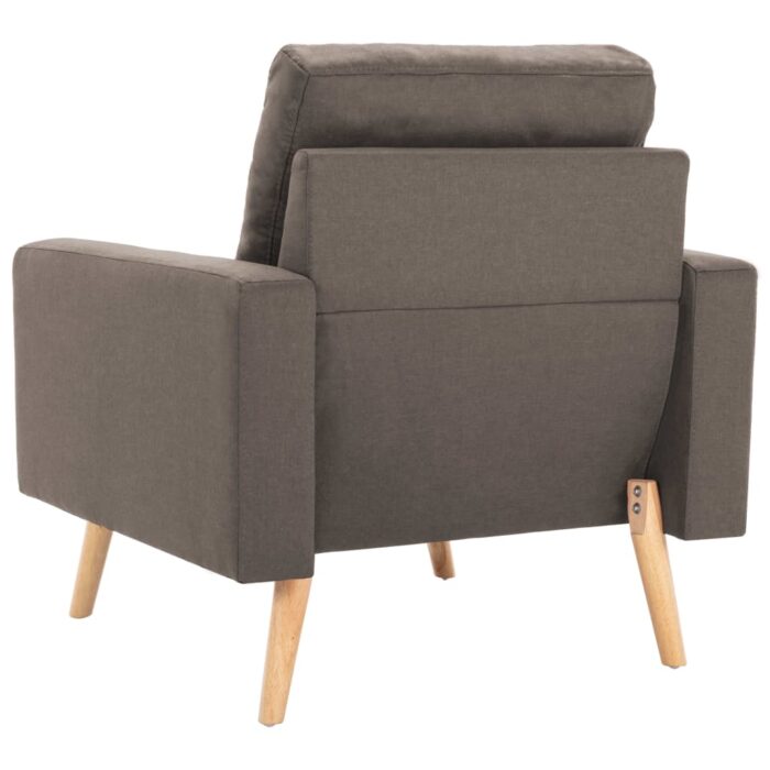 Fauteuil Taupe Tissu – Image 3