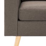 Fauteuil Taupe Tissu – Image 4