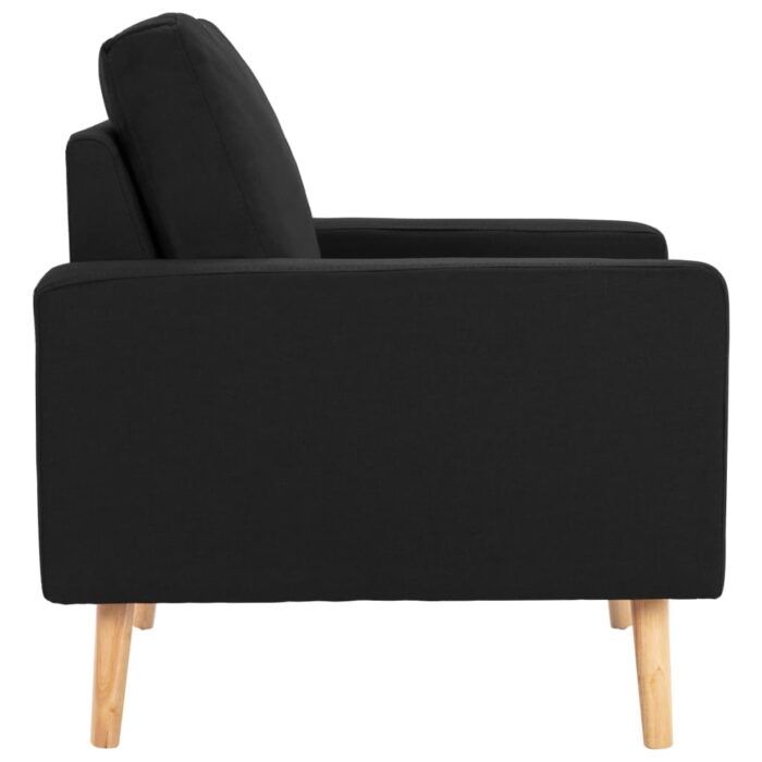 Fauteuil Noir Tissu – Image 2