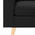 Fauteuil Noir Tissu – Image 4