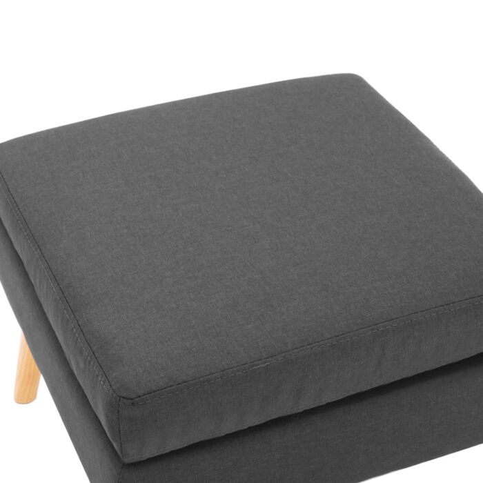 Repose-pied Gris foncé Tissu – Image 2