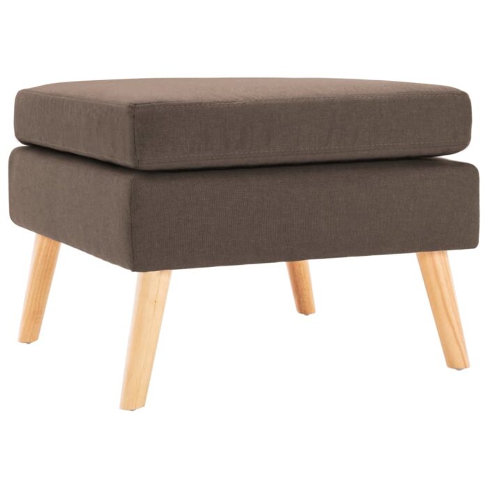 Repose-pied Marron Tissu – Image 1