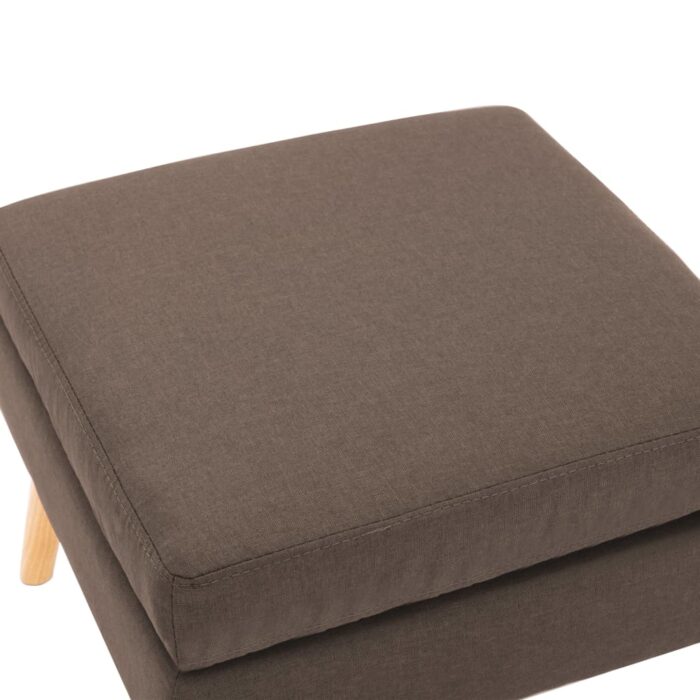 Repose-pied Marron Tissu – Image 2