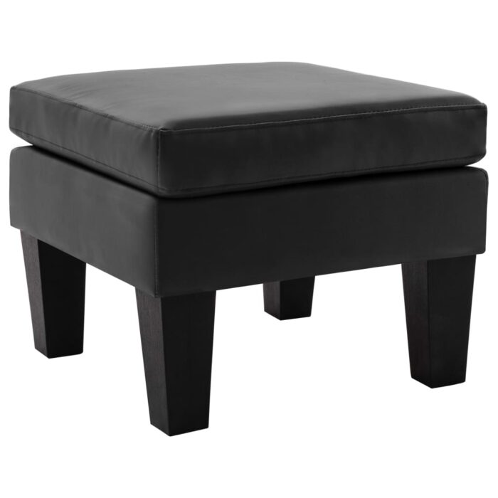 Repose-pied Noir Similicuir – Image 1