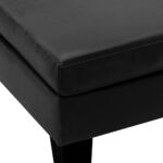 Repose-pied Noir Similicuir – Image 2