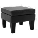 Repose-pied Noir Similicuir – Image 3