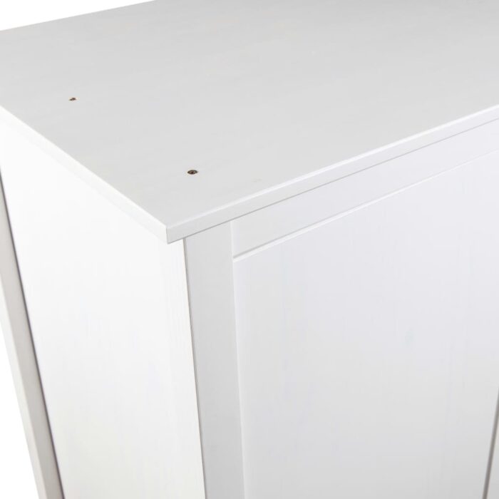 Garde-robe à 2 portes Hill Blanc 89x50x170cm Bois de pin solide – Image 7