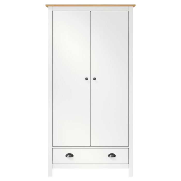 VXL8719883910161_g_en_hd_3.jpg Garde-robe à 2 portes Hill Blanc 89x50x170cm Bois de pin solide – Image 3