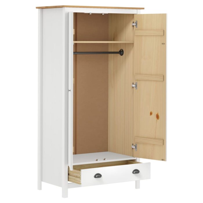 VXL8719883910161_g_en_hd_4.jpg Garde-robe à 2 portes Hill Blanc 89x50x170cm Bois de pin solide – Image 4