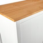Garde-robe à 2 portes Hill Blanc 89x50x170cm Bois de pin solide – Image 7