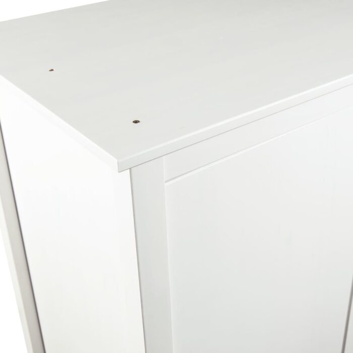 Garde-robe à 3 portes Hill Blanc 127x50x170 cm Bois pin solide – Image 7