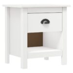 Tables de chevet 2 pcs Hill 46x35x49,5 cm Bois de pin solide – Image 2