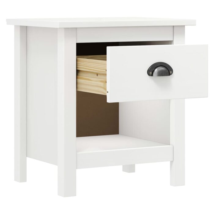 Tables de chevet 2 pcs Hill 46x35x49,5 cm Bois de pin solide – Image 4