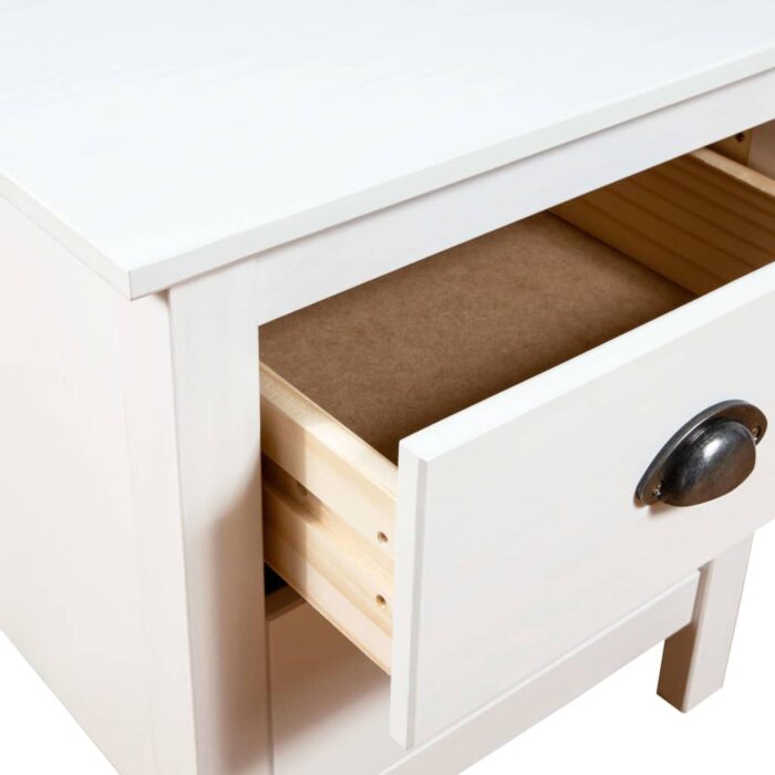 Tables de chevet 2 pcs Hill 46x35x49,5 cm Bois de pin solide – Image 6