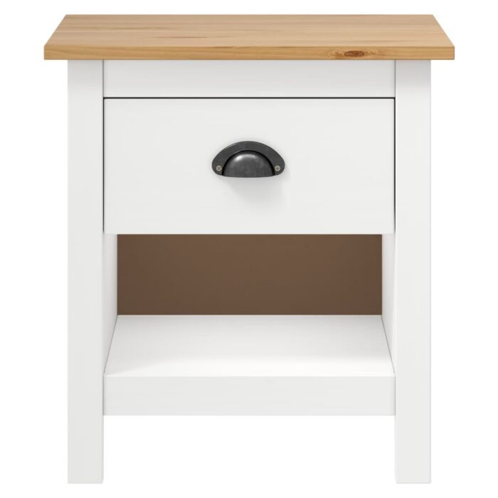 Tables de chevet 2 pcs Hill 46x35x49,5 cm Bois de pin solide – Image 3