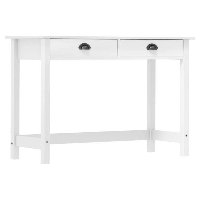 Table console Hill avec 2 tiroirs 110x45x74 cm Bois pin massif – Image 1