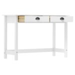 Table console Hill avec 2 tiroirs 110x45x74 cm Bois pin massif – Image 3